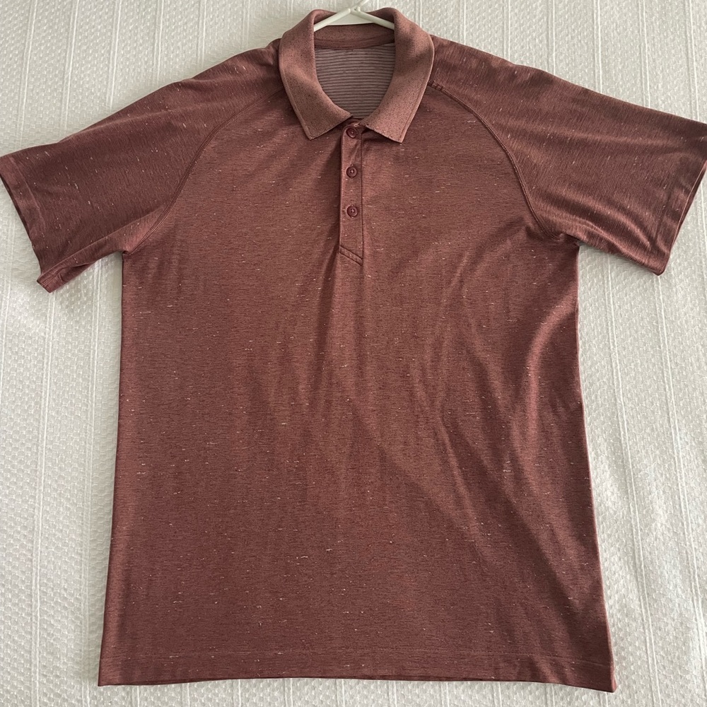 LULULEMON Men’s Short Sleeve Polo Shirt Medium